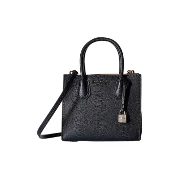 MICHAEL KORS Mercer Cow Leather Trunk Bag Crossbody Bag Commuter Bag Handbag Small Size Women's New Navy Blue