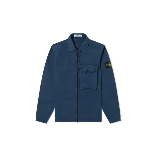 STONE ISLAND Jackets Men Dark Blue