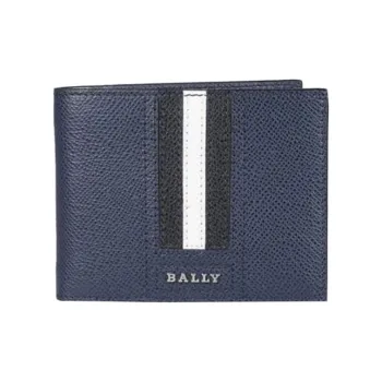BALLY Calfskin Wallet Men's Blue