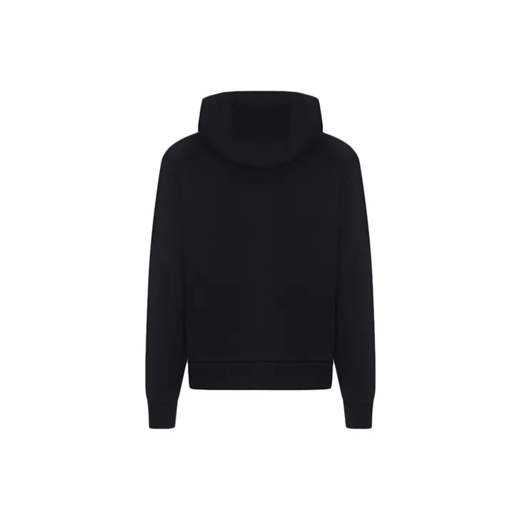 PRADA Men's Logo Zip-Up Hooded Jacket Black - POIZON PRADA Men's Logo Zip-Up Hooded Jacket Black - POIZON