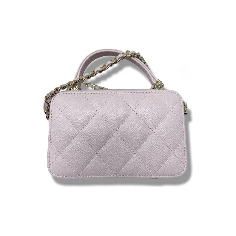 CHANEL Grain Calfskin Box Bag, Camera Bag, Shoulder Bag, Crossbody Bag Mini Women's Baby Pink-1