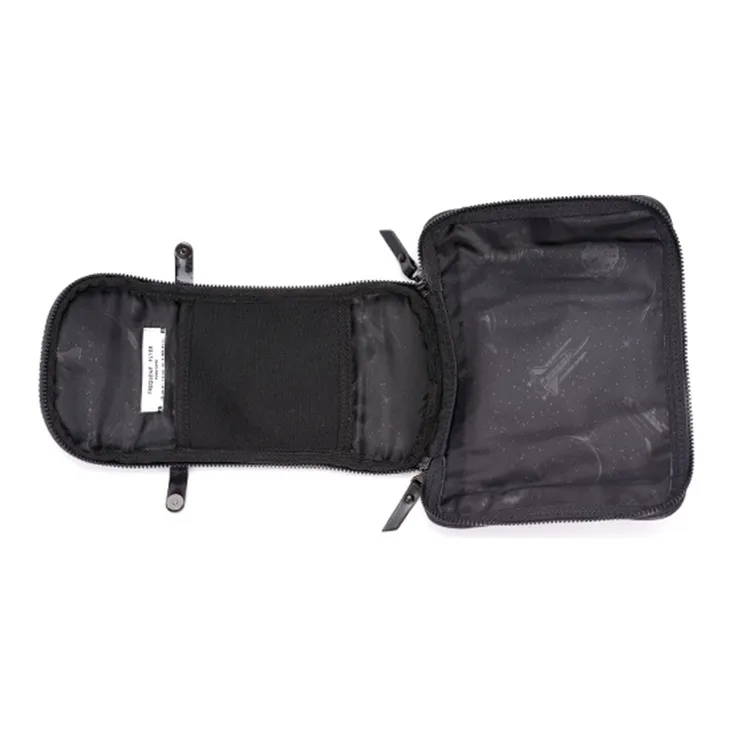 FREQUENTFLYER Wool Shoulder Bag Mini Unisex Black White Plaid-4