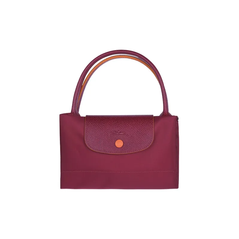 LONGCHAMP Cow Leather Dumpling Bag Handbag Shoulder Bag Medium Size Women's Maroon-3