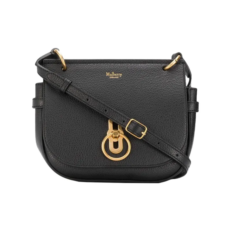 Mulberry Leather Shoulder Bag Women's Black-0