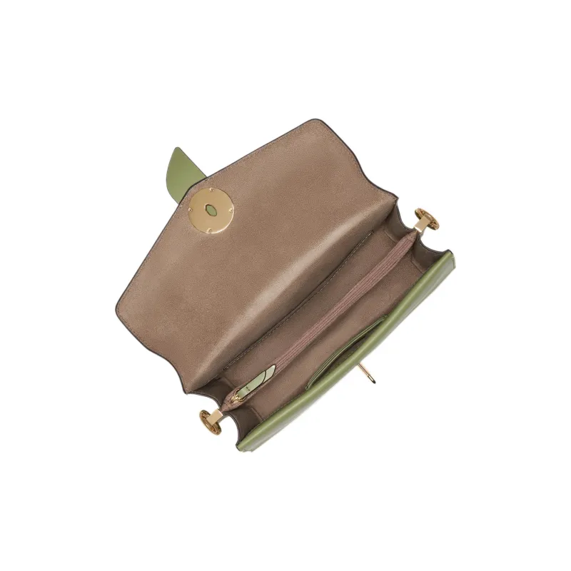 MICHAEL KORS Greenwich Cow Leather Envelope Bag, Shoulder Bag, Crossbody Bag Women's Grass Green-3