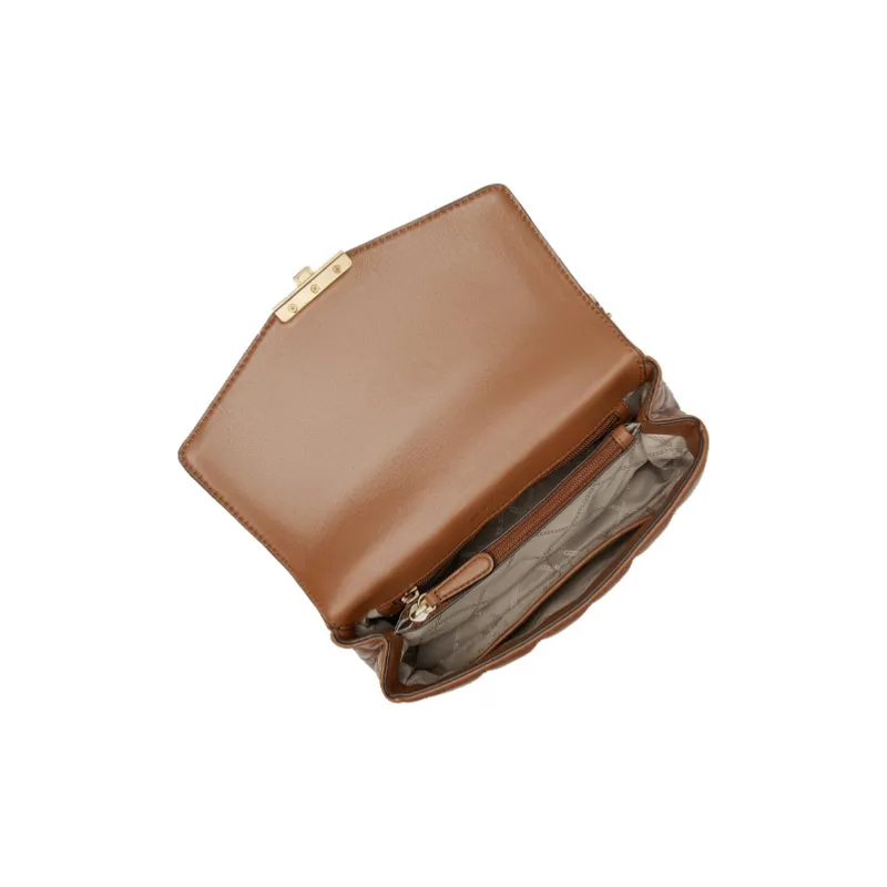 MICHAEL KORS Soho Sheepskin Shoulder Bag, Crossbody Bag Tubas Women's Brown-4