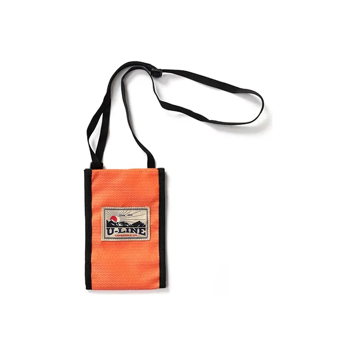 FLOAT U LINE Cell Phone Pouch, Shoulder Bag, Crossbody Bag Unisex Orange-0