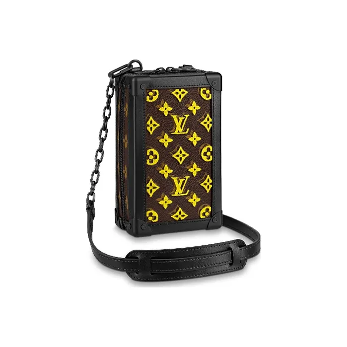LOUIS VUITTON Vertical Soft Trunk Monogram Tuffetage Yellow-3