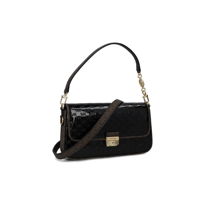 MICHAEL KORS Leather One Shoulder Handbag Women's Black-1