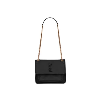 SAINT LAURENT Quilting Lambskin Hobo Bag, Chain Bag, Shoulder Bag, Crossbody Bag Mini Women's Black