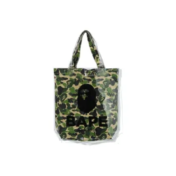 A BATHING APE Bape Cotton Tote Bag Shopping Bag Shoulder Bags Regular Unisex Green Camouflage/Pink