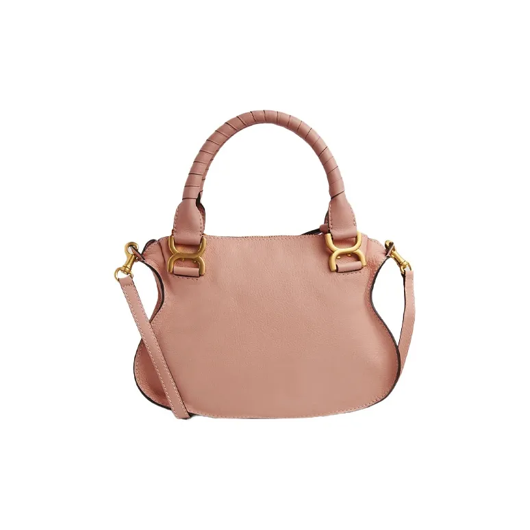 Chloe Marcie Calfskin Shoulder Bags Handbags Small Size Women's Pink-1