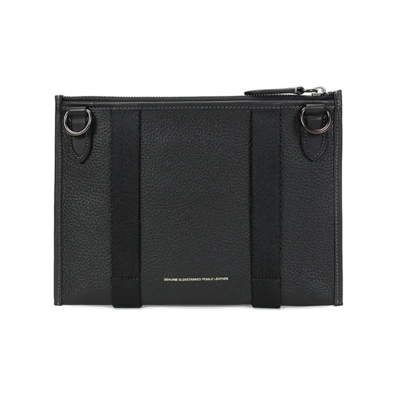 COACH Leather Shoulder Bag Crossbody Bag Fanny Pack Regular Men's Black-4