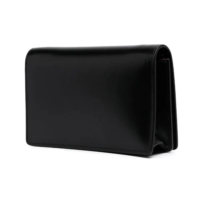 OFF WHITE Calfskin Crossbody Bag, Shoulder Bag Women's Black-4