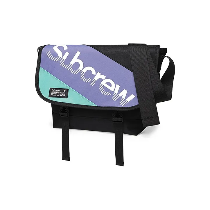 Subcrew Polyester Messenger Bag Fixed Gear Bike Shoulder Bag Crossbody Bag Regular Unisex Violet-2