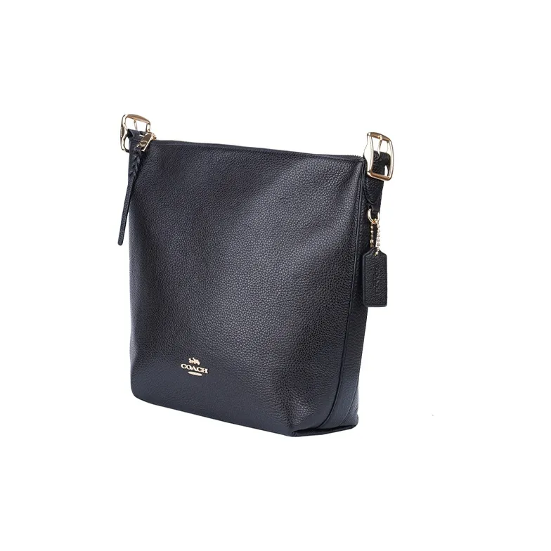 COACH Leather Crossbody Bag, Shoulder Bag Women's Black-1