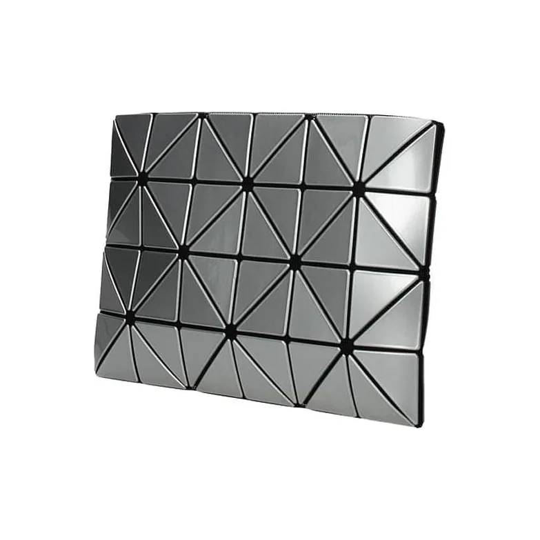 ISSEY MIYAKE Lucent One Tone Plastic Clutch Women's Silver-1