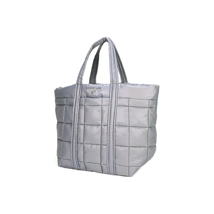 MICHAEL KORS Stirling Seamless Nylon Tote Bag, Shopping Bag, Handbag Medium Size Women's Gray-2