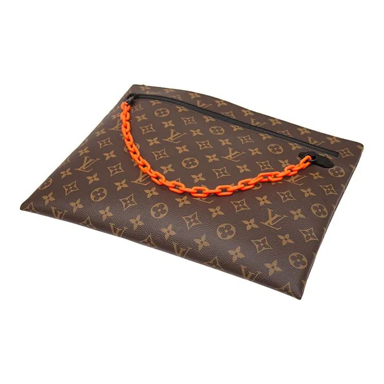 LOUIS VUITTON A4 Pouch Monogram Brown-3