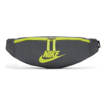 Nike Heritage Polyester Sling Bag Fanny Pack Regular Unisex Gray Yellow Green