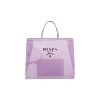 PRADA Leather Tote Bag Shopping Bag Combo Bag Handbag Large Size Women's Lily