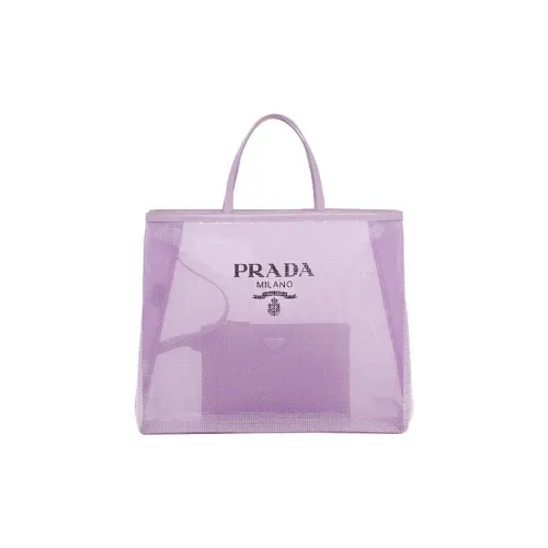PRADA Leather Tote Bag Shopping Bag Combo Bag Handbag Large Size Women's Lily