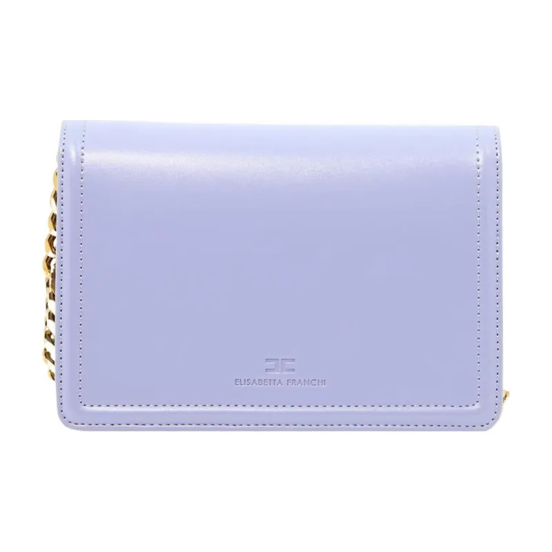 Elisabetta Franchi Leather Shoulder Bag Crossbody Bag Women's Purple-2