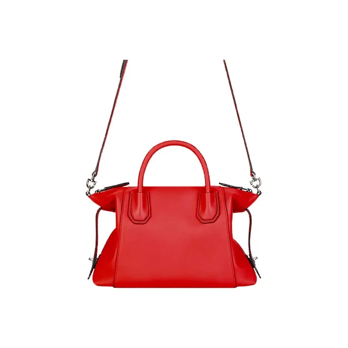 GIVENCHY Antigona Soft Smooth Leather Handbag Shoulder Bag Crossbody Bag Women's Red-2