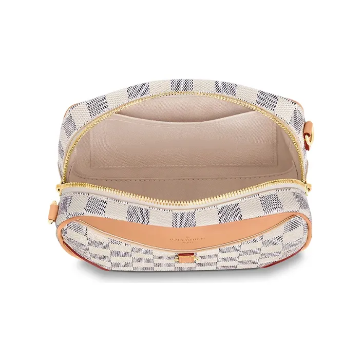 LOUIS VUITTON Deauville Coated Canvas With Leather Trim Jeanie Bag Shoulder Bag Crossbody Bag Mini Women's Plaid-2
