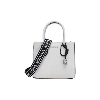 MICHAEL KORS Mercer Leather Trunk Bag Crossbody Bags Small Size Women's White