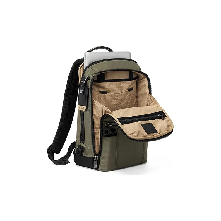 TUMI Alpha Bravo Elastic Nylon Backpack Regular Men's Green-5