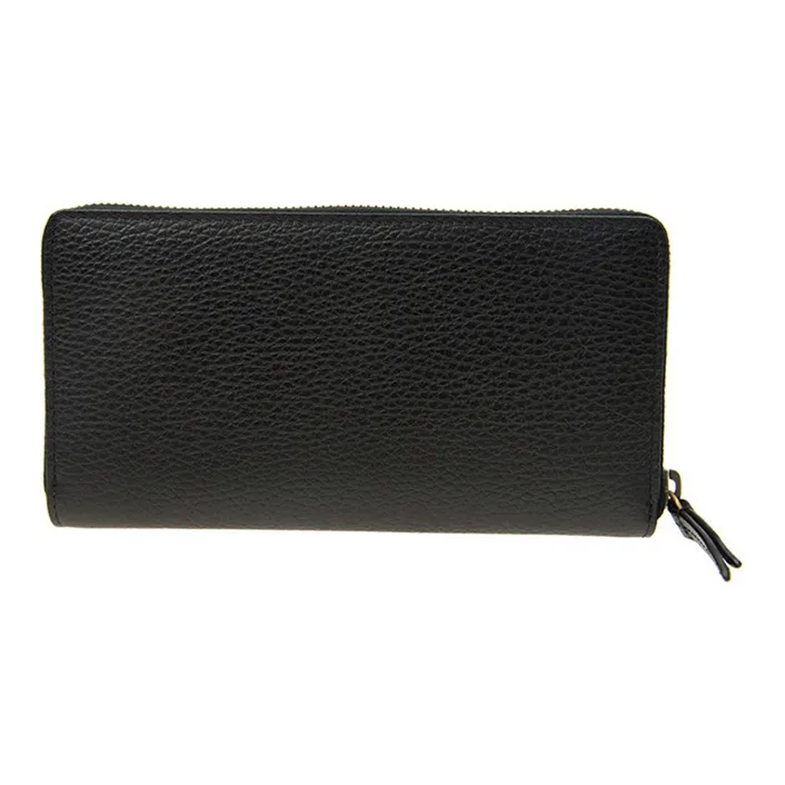 GUCCI Cow Leather Wallet Women's Black-2