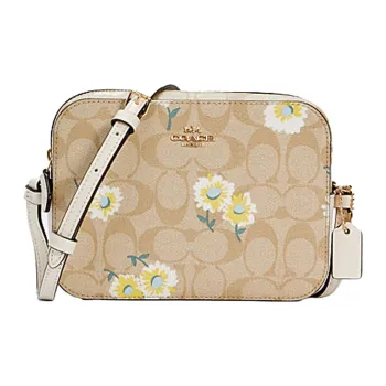 COACH Camera Leather Camera Bags Shoulder Bag Crossbody Bag Mini Women's Khaki Monogram