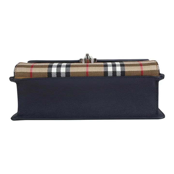 Burberry Canvas With Leather Messenger Bag Shoulder Bag Crossbody Bag Regular Women's Blue-4