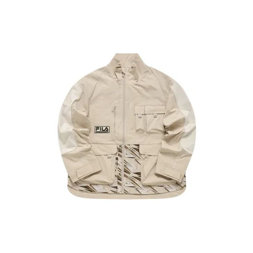 FILA FUSION FILAXWHITE MOUNTAINEERING Jackets Men Camo Khaki