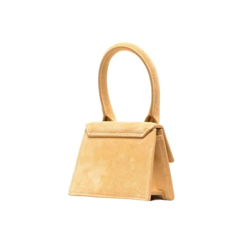 Jacquemus Suede Shoulder Bag Crossbody Bag Handbag Men's Light Brown-1