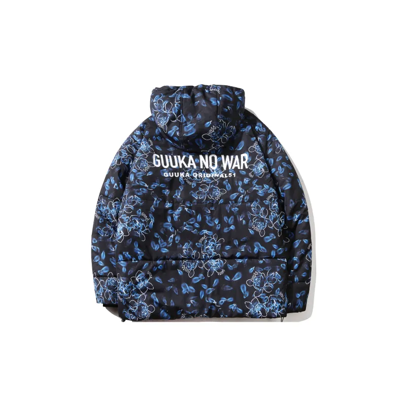 Guuka Puffer Jackets Unisex Dark Blue-1