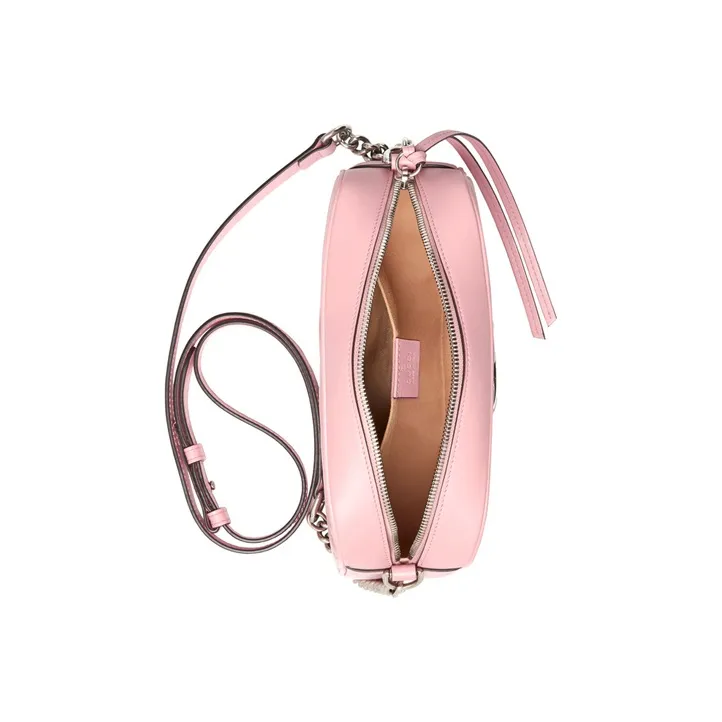 GUCCI Marmont Zip Around Shoulder Bag GG Small Pastel Pink-4