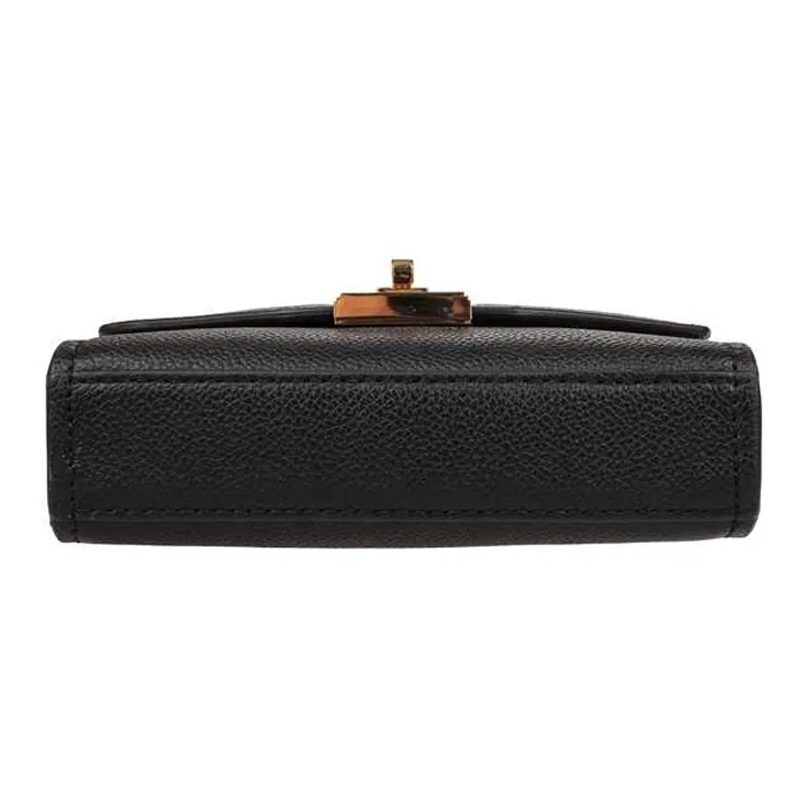 MICHAEL KORS Cassie Cow Leather Messenger Bag, Crossbody Bag Women's Black-3