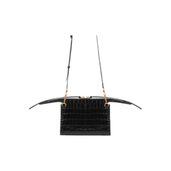 Balenciaga Balenciaga Luggage Collection Calfskin Biker Bag Handbag Shoulder Bag Crossbody Bag Women's Black