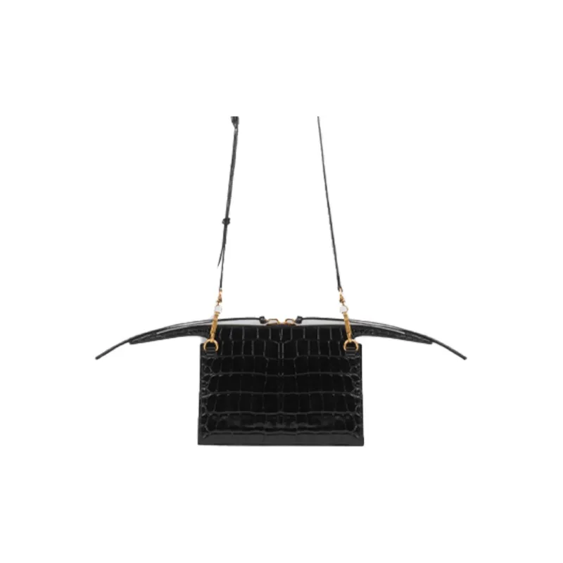 Balenciaga Balenciaga Luggage Collection Calfskin Biker Bag Handbag Shoulder Bag Crossbody Bag Women's Black-0
