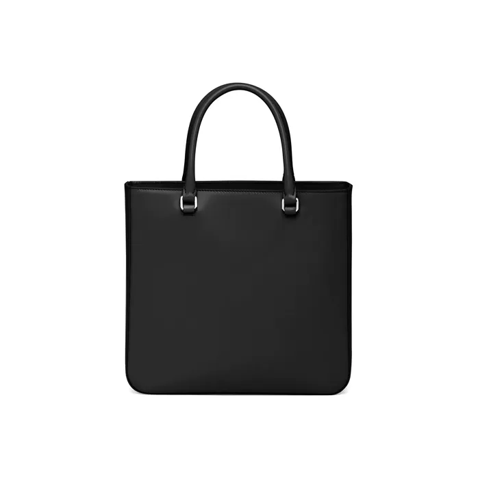 PRADA Shiny Leather Tote Bag Shopping Bag Handbag Women's Black-2