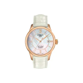 TISSOT Le Locle Collection Automatic Mechanical Movement Women's Watch Watch 39.3mm White Dial T41.6.453.83