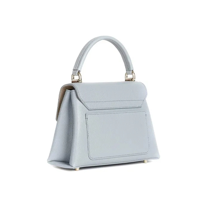 Furla 1927 Collection Ares Leather Handbag Mini Women's Light Blue-1