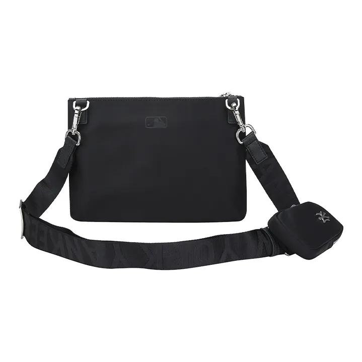 MLB Nylon Combo Bag, Shoulder Bag, Crossbody Bag Regular Unisex Black-5