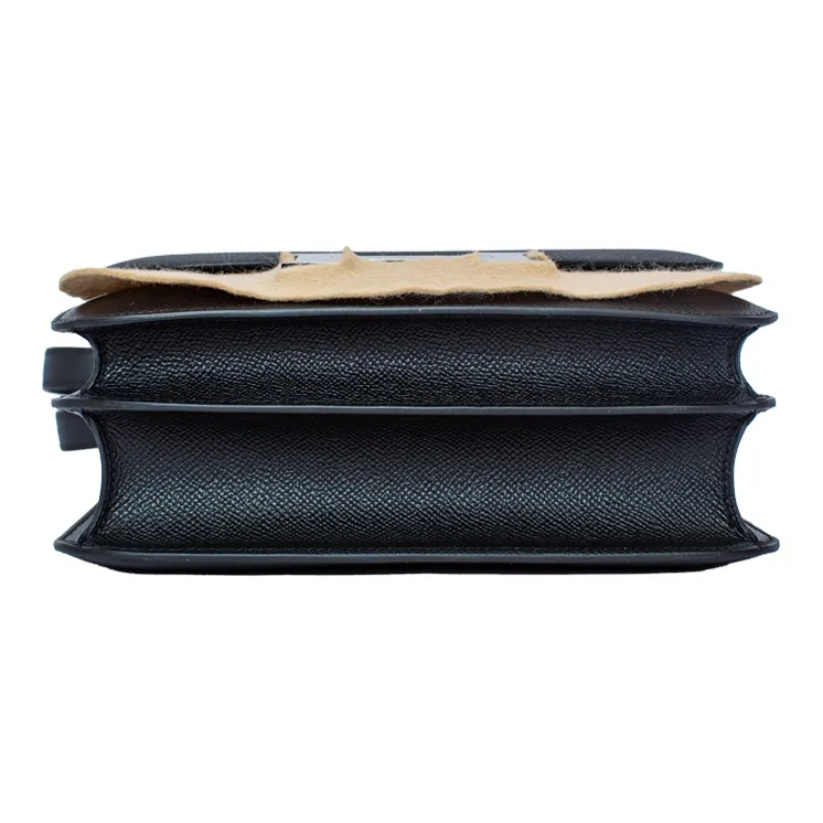HERMES Constance Epsom Leather Shoulder Bag Crossbody Bag Mini Women's Black-3