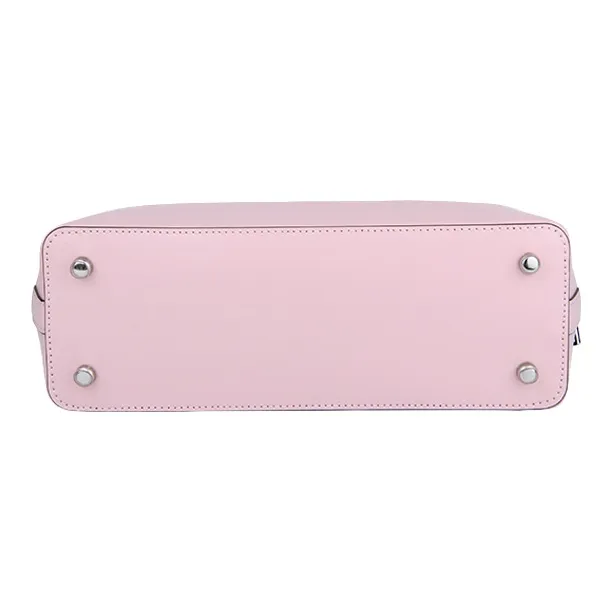 COACH Sierra PVC Dome Bag, One Shoulder Handbag Small Size Women's Pink & Khaki Monogram-7