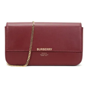 Burberry Burberry Bag Collection Cow Leather Handheld Shoulder Bag Crossbody Bag Women's Deep Red