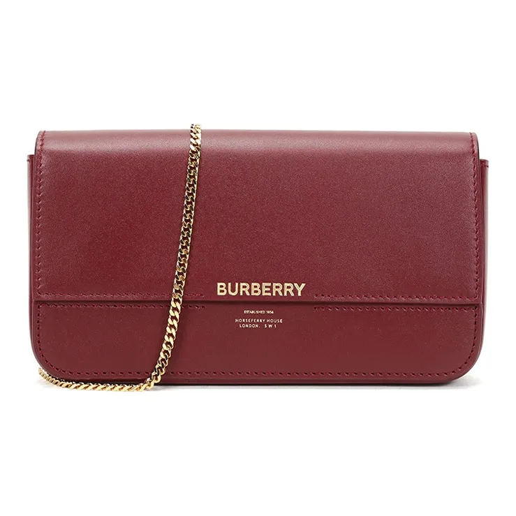 Burberry Burberry Bag Collection Cow Leather Handheld Shoulder Bag Crossbody Bag Women's Deep Red-0
