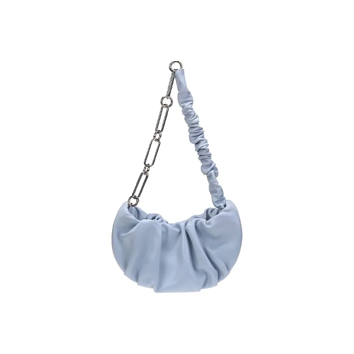 QULU Lambskin Shoulder Bag Regular Women's White/Milk Coffee/Olive Green/Light Blue/Custard/Light Purple-22